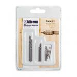 Micron" Мини-сверла SMM-01 d от 0.5 до 2.5 мм в блистере металлические