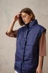 *Жилет со стойкой oversize Нэви