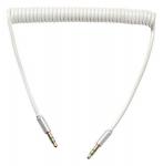 Кабель 3,5 мм - 3,5 мм AUX витой, белый