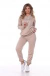 - Костюм из футера 3х-нитка петля нежный беж (М-787)