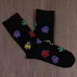 012/3 Носки 36-41 черные высокие