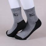 012/1 Носки женские NK серо-черные высокие