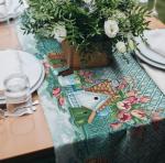 Дорожка столовая "Пасхальный домик" 45*150 см хлопок 100%