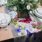 Дорожка столовая "Баттерфляй" 45*150 см хлопок 100%
