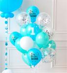 Набор воздушных шаров Т 12 шар пастель 2 ст. рис. Mr little boss 5 шт. #70182