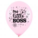 Набор воздушных шаров Т 12 шар пастель 2 ст. рис. Mrs little boss 5 шт. #70169