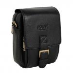 Мужская кожаная сумка 20181p (Черный)