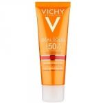 Vichy Ideal Soleil Anti-Ageing SPF50 - Антивозрастной уход 3 в 1 с антиоксидантами, 50 мл.