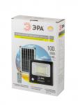 Прожектор св/д уличный на солн. бат. ЭРА 100W(1200lm) 5000K 6K с датч. движения ПДУ IP65 8669