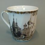 Кружка 280 мл. Сепия Суздаль (ребр.) (кор. 48 шт.)