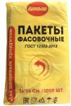 Пакеты 26х35 см, плотность 8 микрон (пласт) "Крепыш", желтая упаковка, 1000 шт. в пачке