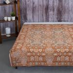 Покрывало гобелен Медальон оранжевый 200/210