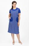 Платье с карманами, василёк горох (717-1)