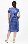 Платье с карманами, василёк горох (717-1)