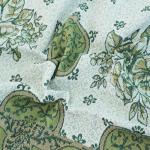 Покрывало гобелен Цветы зеленый