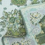 Покрывало гобелен Цветы зеленый