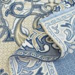 Покрывало гобелен Канделябры синий