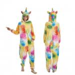 Кигуруми для взрослых Единорог галактический желтый