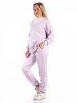 *Костюм женский футер 3-х нитка петля пенье "Севара" лила