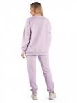 *Костюм женский футер 3-х нитка петля пенье "Севара" лила