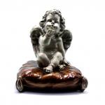 Ангелочек с сердечком SF001-10A дарует защиту семейных отношений 26см-22см 5кг200гр ХРУПКОЕ