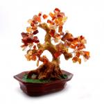 Дерево счастья SEW26-12SE из натуральных камней Сердолик 22см-20см привлекает счастье в дом