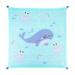 Вязаный плед «Крошка Я» Sea friends, 90х90 см