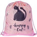 Мешок для обуви 1 отделение ArtSpace Cat, 340*420мм, СДС_31675