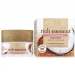 EVELINE Мультифункциональный кокосовый крем для лица для сухой и чувствительной кожи серии Rich Coconut, 50 мл