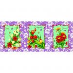 Набор вафельных полотенец 3 шт 549/4 Март цвет сирень