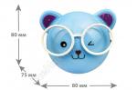 Ночник св/д Camelion NL-242 0.5W 80х75x80 Медведи очкарики, 220V пластик/выкл.