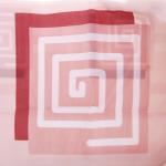 "Miranda" Штора для ванной тканевая 180х200см "Ликия, розовый", 100% п/э (Турция)