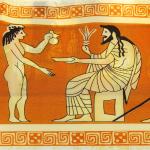 "Miranda" Штора для ванной тканевая 180х200см "Мифология", 100% п/э (Турция)