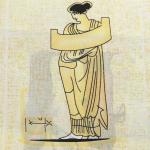 "Miranda" Штора для ванной тканевая 180х200см "Мифология", 100% п/э (Турция)