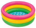Бассейн надувной детский 1-3 года Intex Радуга (57107) 61х22 см