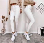 Джеггинсы стрейч белые AN123-102