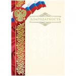 Благодарность A4, ArtSpace, мелованный картон, конгрев, тиснение фольгой, BBLKF_10572