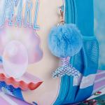 Брелок-пушистик Русалки, русалочий хвост, кольцо, карабин, ассорти, RSR102