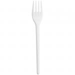 Вилки одноразовые OfficeClean, набор 100шт., стандарт, ПС, белые, 16,5см, 261873/И