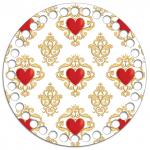 *Круг 15 см. Дольче Габбана white