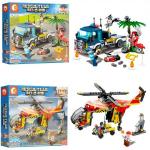 Kонструктор Sembo Block SD9796 "FUTURE POLICE" военный корабль 869 деталей