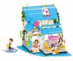 Kонструктор QL1133 френдс "летний домик на воде" 458 детали