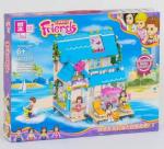 Kонструктор QL1133 френдс "летний домик на воде" 458 детали