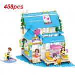 Kонструктор QL1133 френдс "летний домик на воде" 458 детали