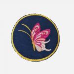 Патч-нашивка на одежду бабочка 9,5х 9,5 см