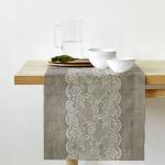 Дорожка на стол Кружево, рогожка