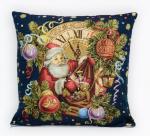 Подушка декоративная Конфетти Дед Мороз, гобелен