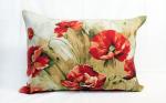 Подушка декоративная Акварель маки, гобелен