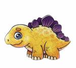 Деревянный пазл WOODLANDTOYS 147104 Динозаврик 55 дет.