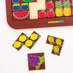 Логическая игра WOODLANDTOYS 65111 Тетрис большой Фрукты/ягоды